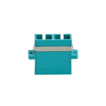 Cable Wholesale SC/PC MM 10 Gigabit Duplex Adapter, Bronze Sleeve, Aqua 31F2-CC450